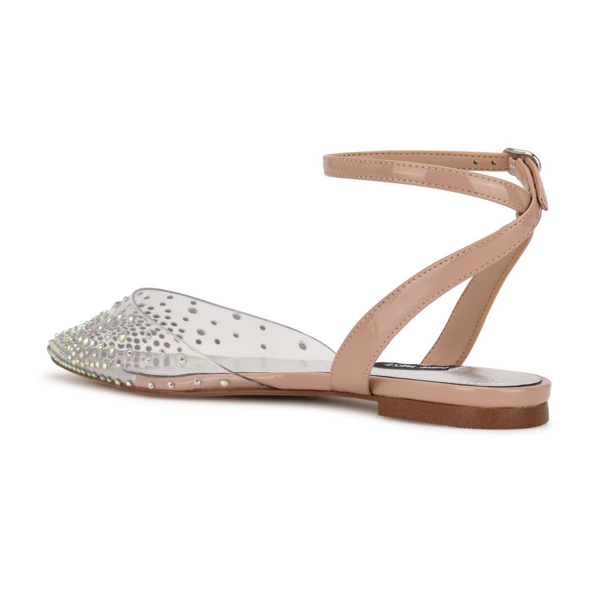 Nine West Briya Pointy Kappe Ballerinas Damen Beige | 7951WESUP