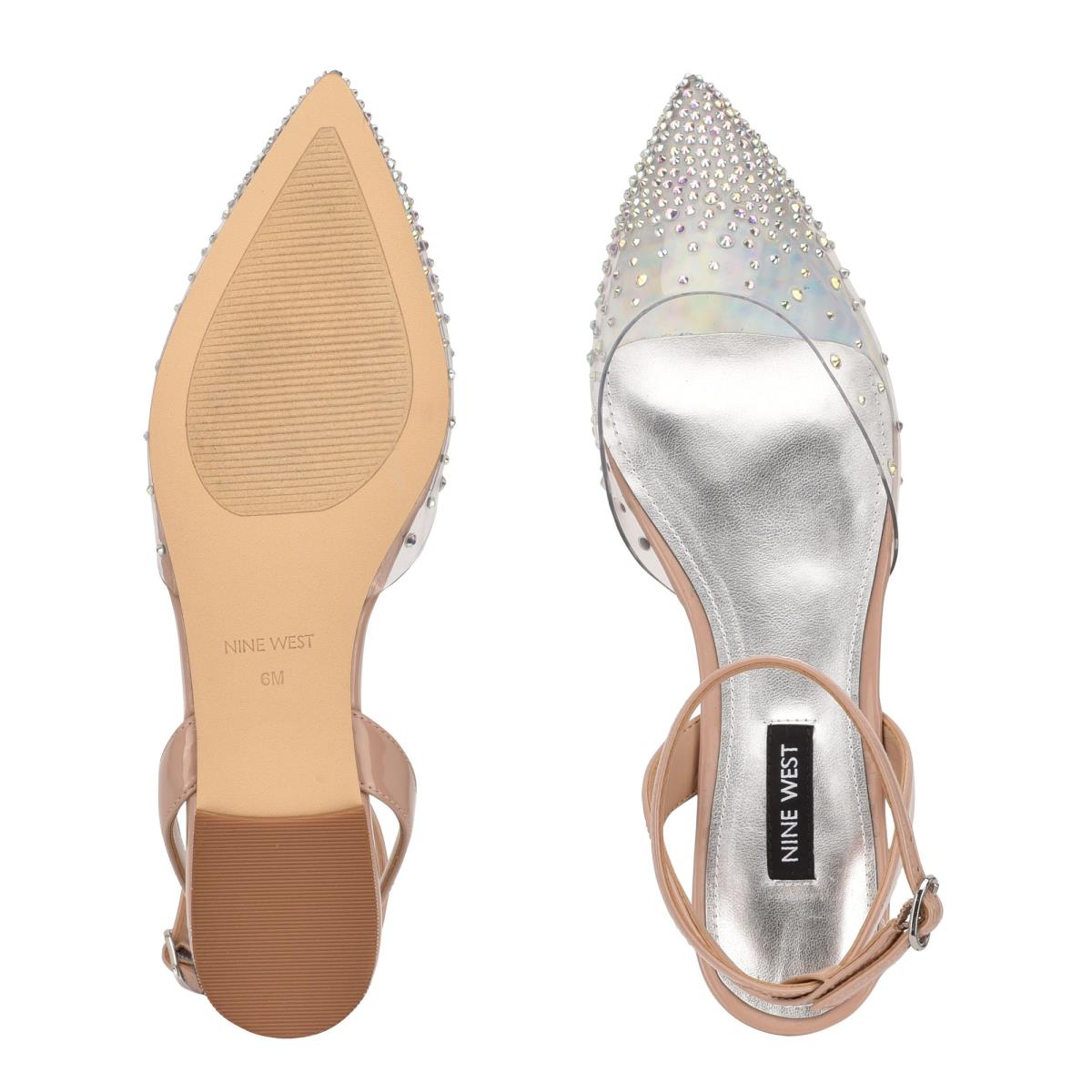 Nine West Briya Pointy Kappe Ballerinas Damen Beige | 7951WESUP