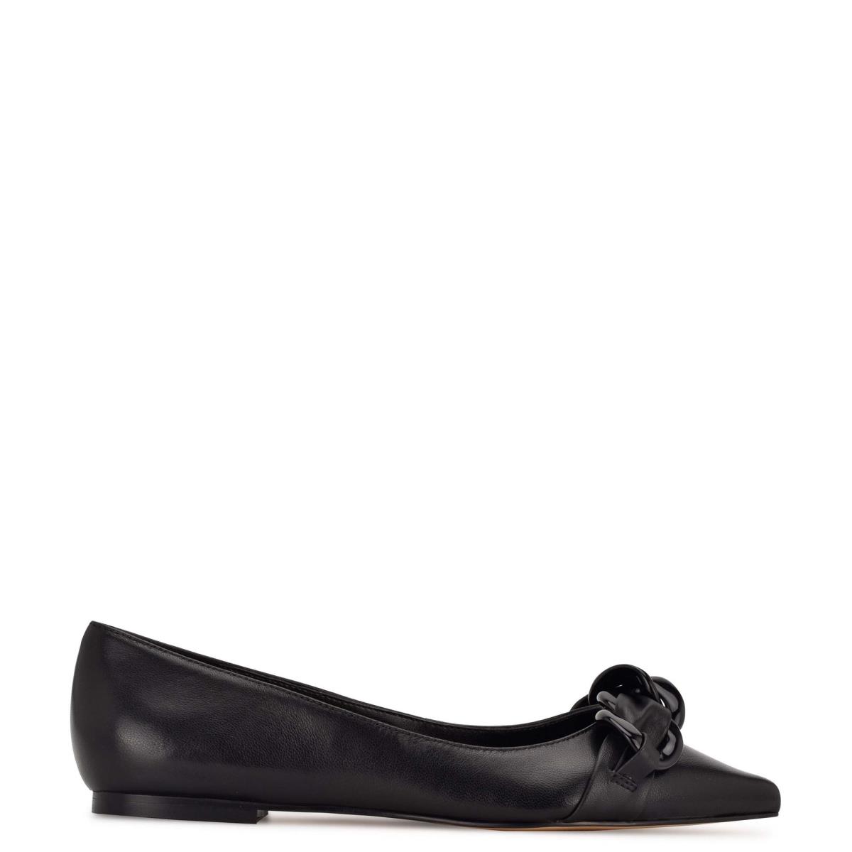 Nine West Buyme Pointy Kappe Ballerinas Damen Schwarz | 1506CNSPV