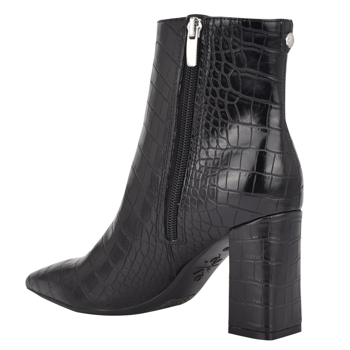 Nine West Cacey 9x9 Absatz Stiefeletten Damen Schwarz | 9528QYRPN