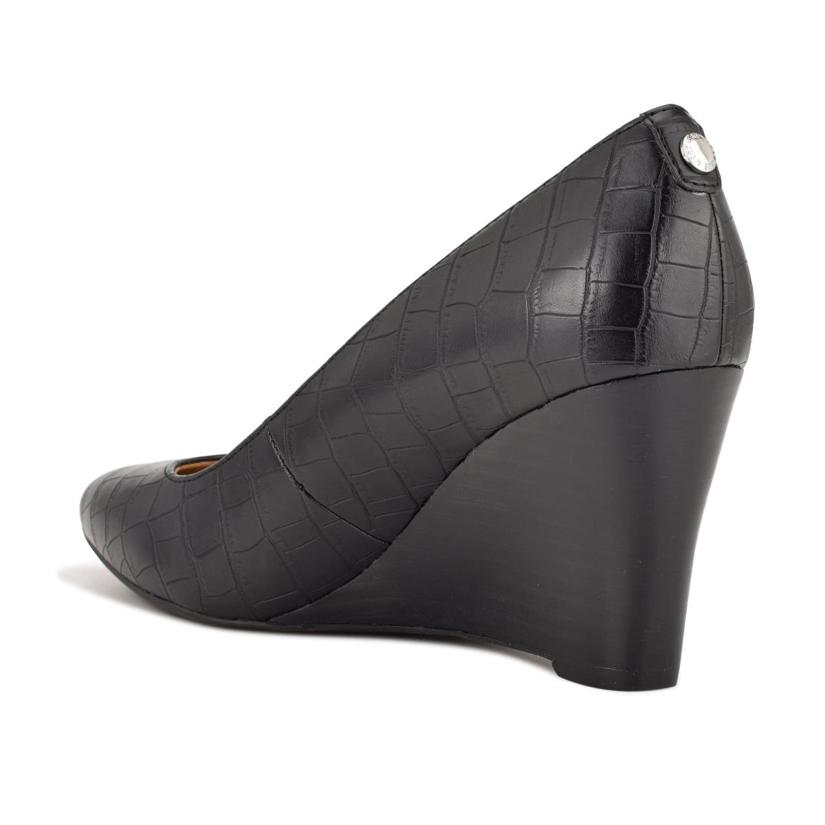 Nine West Cal 9x9 Kleider Keilabsatz Damen Schwarz | 6528DIZGE