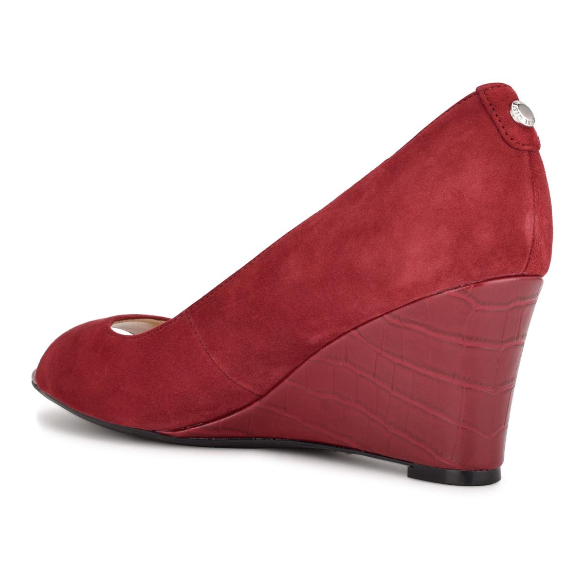 Nine West Cape 9x9 Kleider Keilabsatz Damen Bordeaux | 0685WNKCH