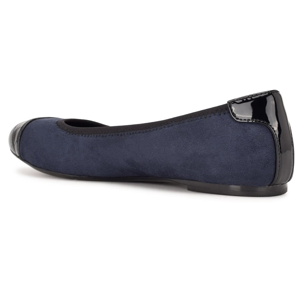 Nine West Capted Ballet Ballerinas Damen Navy | 5071CPRJX