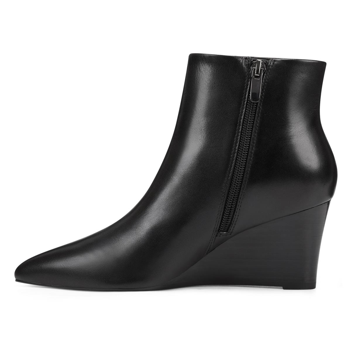 Nine West Carter Wedge Stiefeletten Damen Schwarz | 4389YGSWD