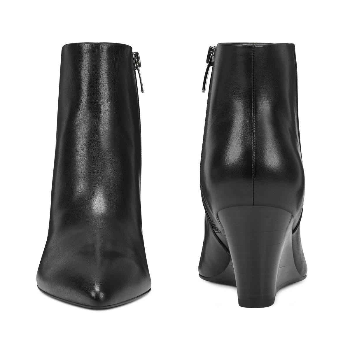 Nine West Carter Wedge Stiefeletten Damen Schwarz | 4389YGSWD