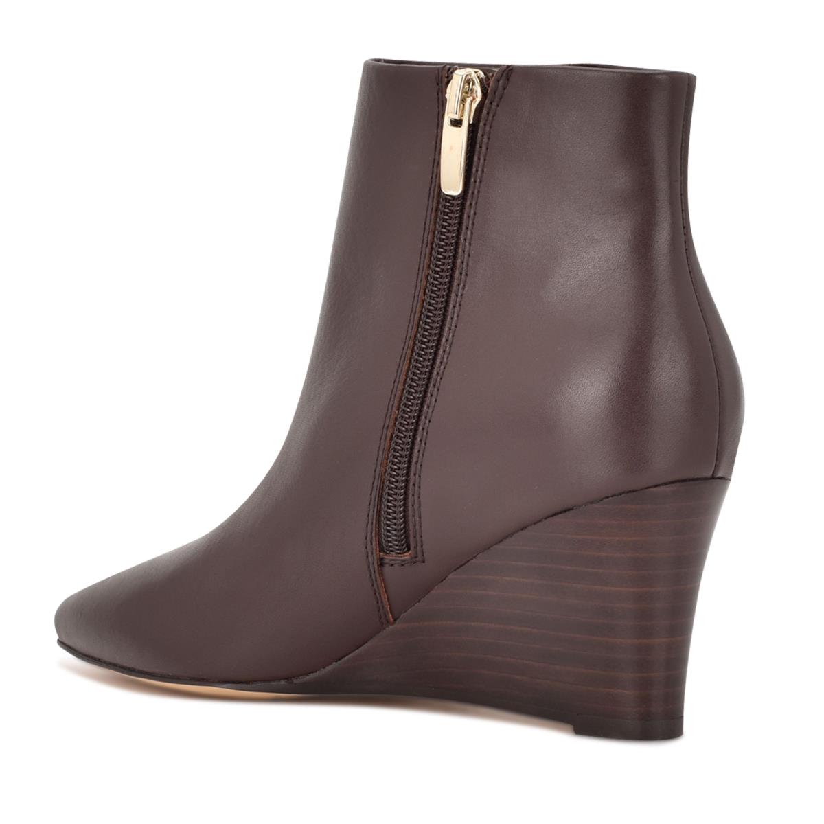 Nine West Carter Wedge Stiefeletten Damen Braun | 8120WIZUK