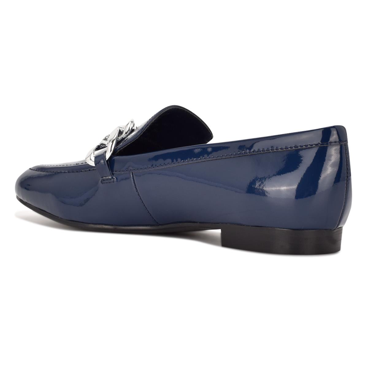 Nine West Chain Slip-On Loafers Damen Blau | 7160BILMO