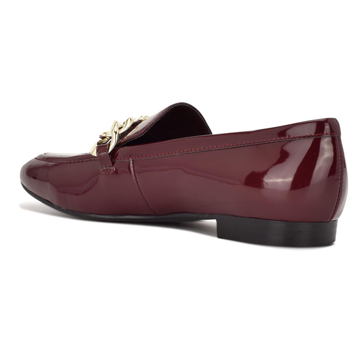 Nine West Chain Slip-On Loafers Damen Rot | 8014QXPRT