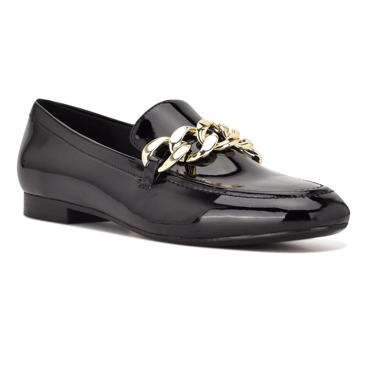 Nine West Chain Slip-On Loafers Damen Schwarz | 0384GMFLX