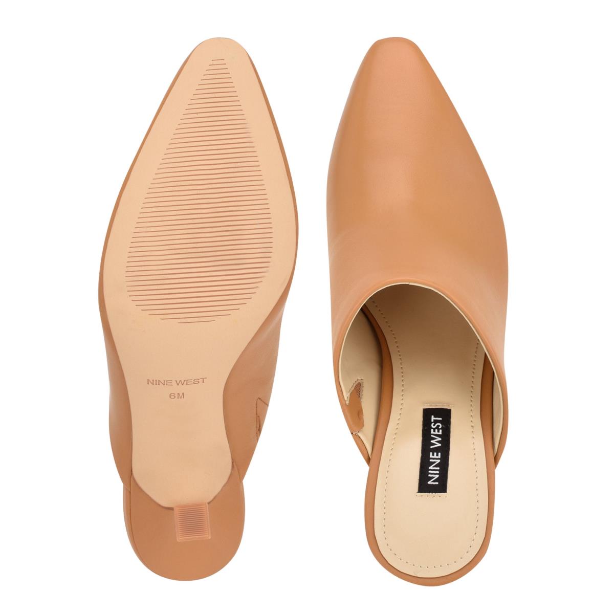 Nine West Ciao Heel Mules Damen Beige | 9547FPIWR