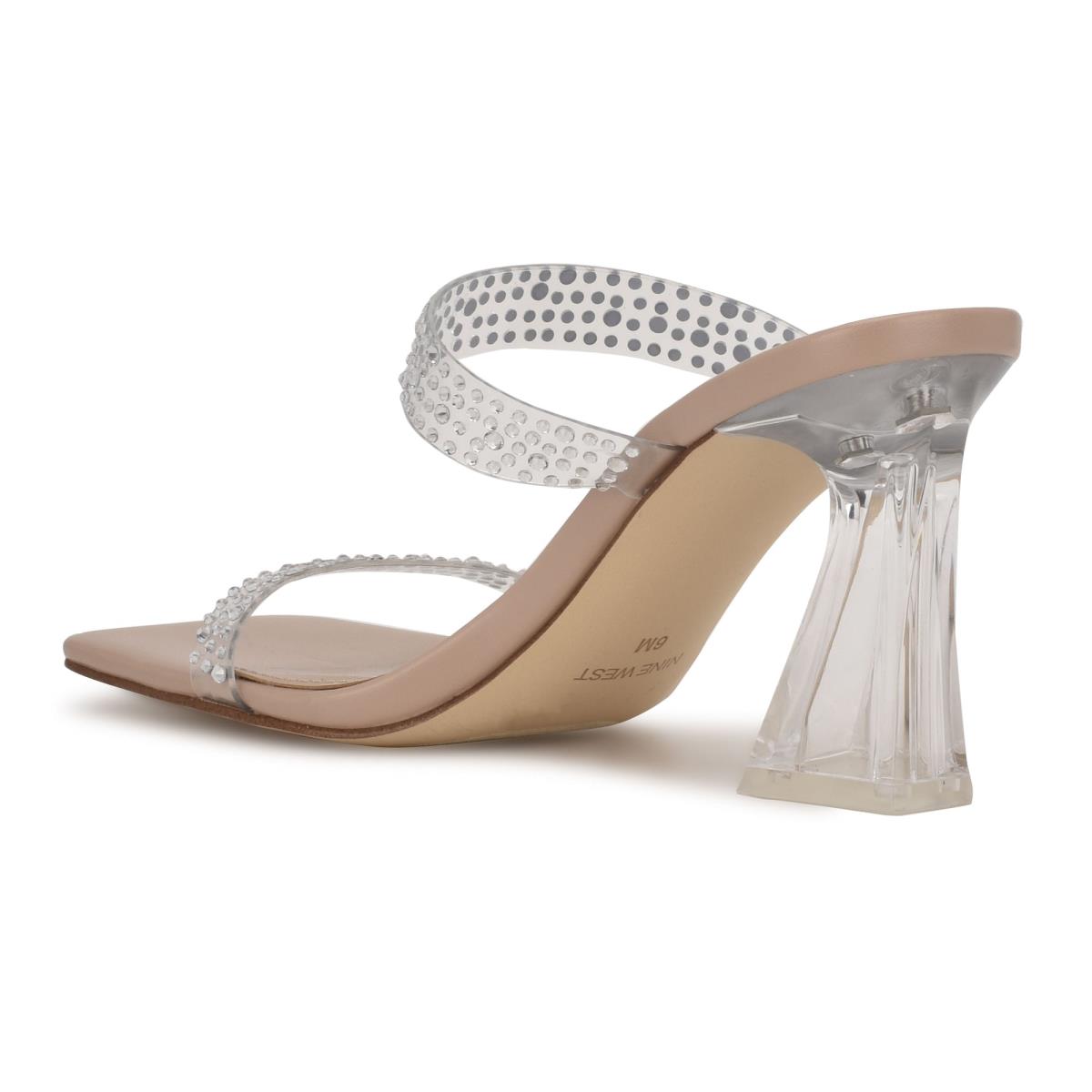 Nine West Darla Absatz Rutschen Sie Sandalen Damen Beige | 9478PECNG