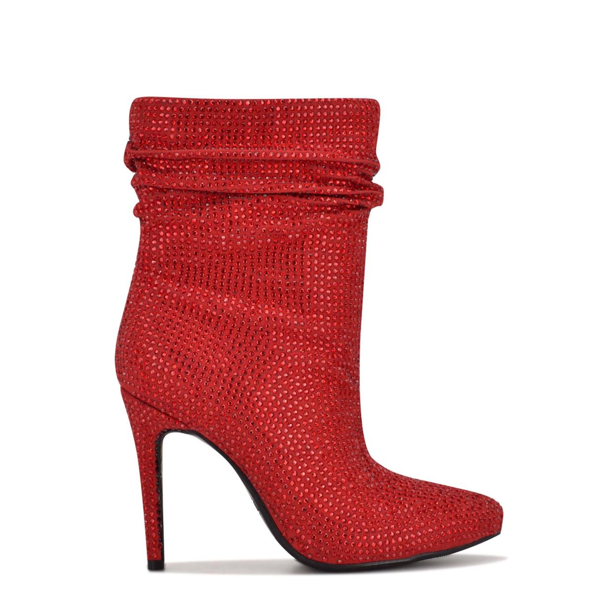 Nine West Dazzle Kleider Stiefeletten Damen Rot | 5497FIHBV