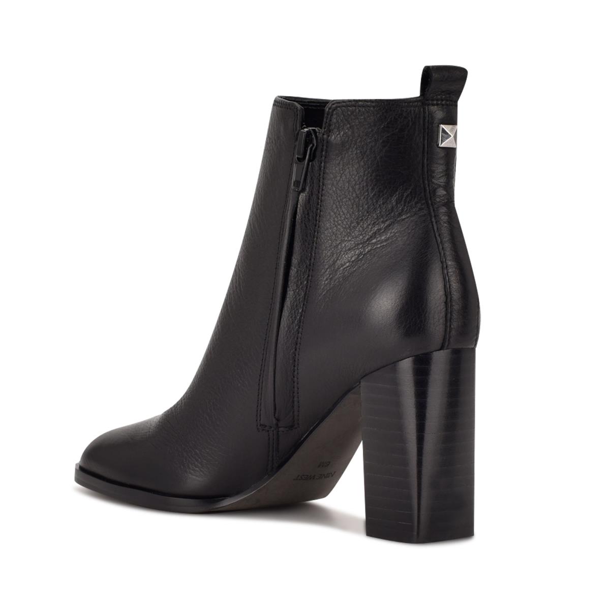 Nine West Dips Block Heel Stiefeletten Damen Schwarz | 2589AJDVZ