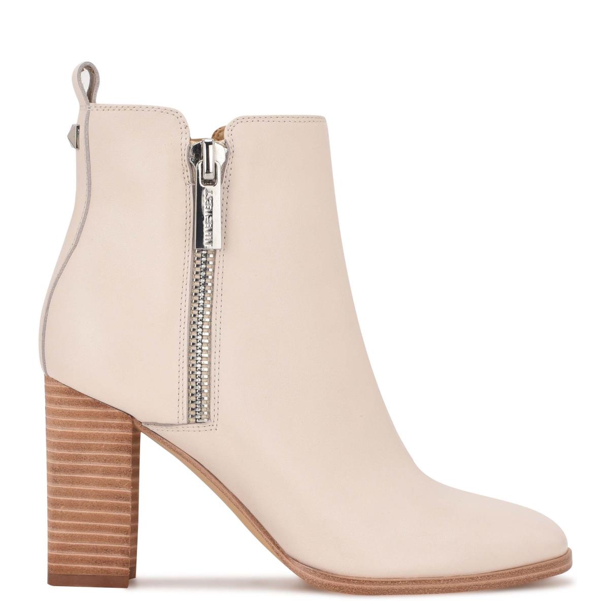 Nine West Dips Block Heel Stiefeletten Damen Beige | 6523KYBOE