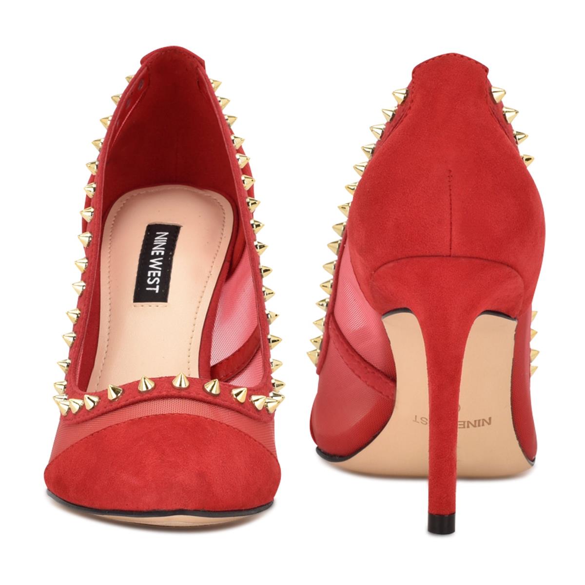 Nine West Erian Pointy Kappe Pumps Damen Rot | 8927QRXDC