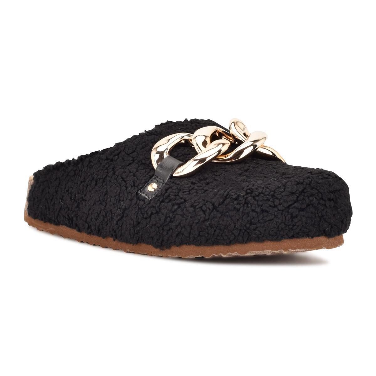 Nine West Everyth Cozy Mules Damen Schwarz | 1275YQNVR