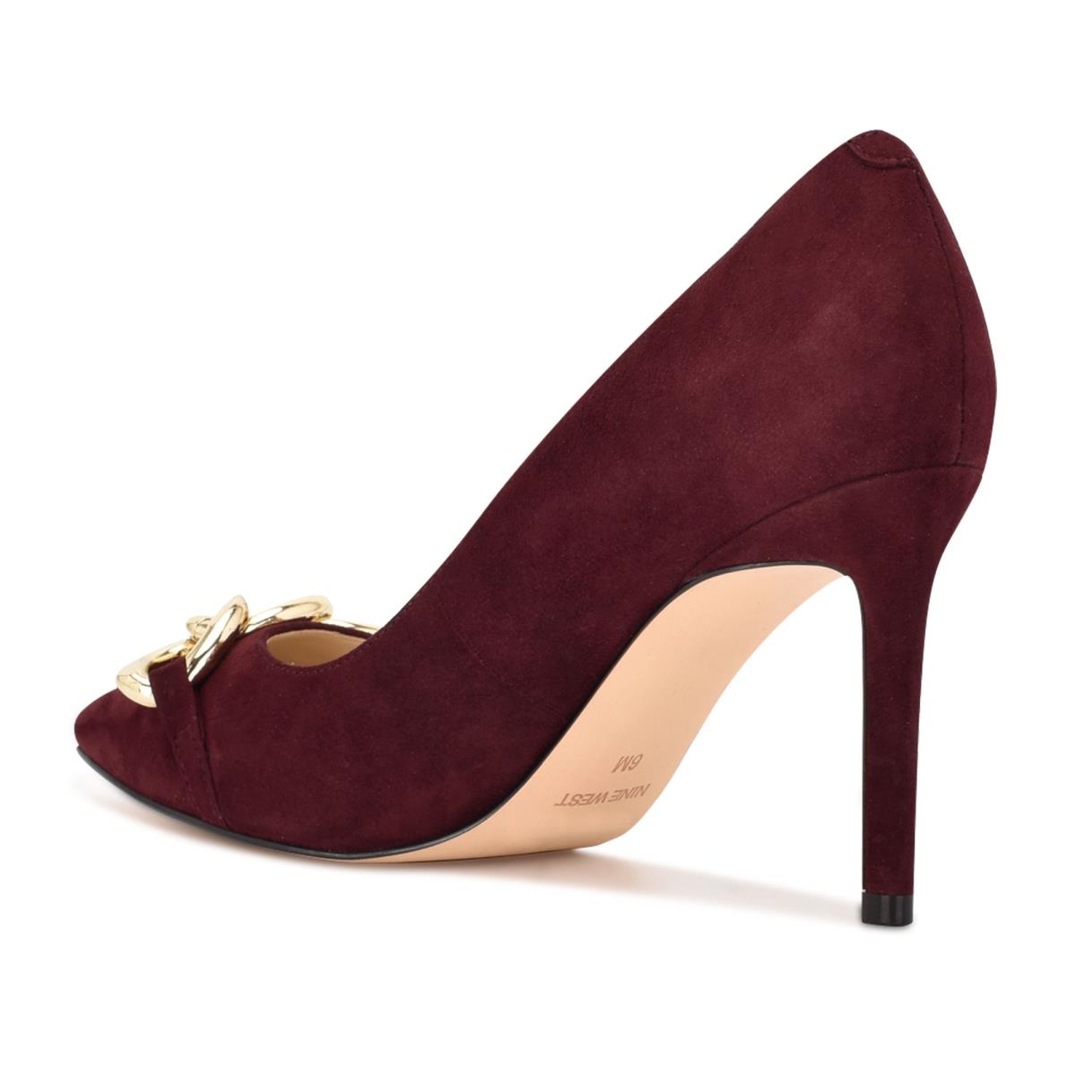 Nine West Ezzie Pointy Kappe Pumps Damen Bordeaux | 3681THJKD