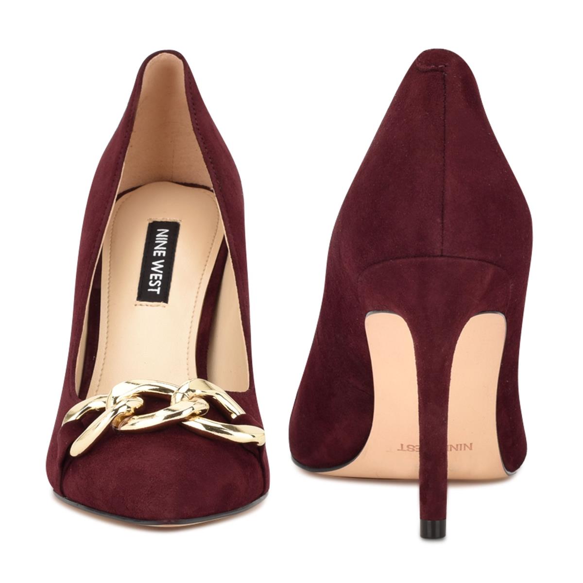 Nine West Ezzie Pointy Kappe Pumps Damen Bordeaux | 3681THJKD