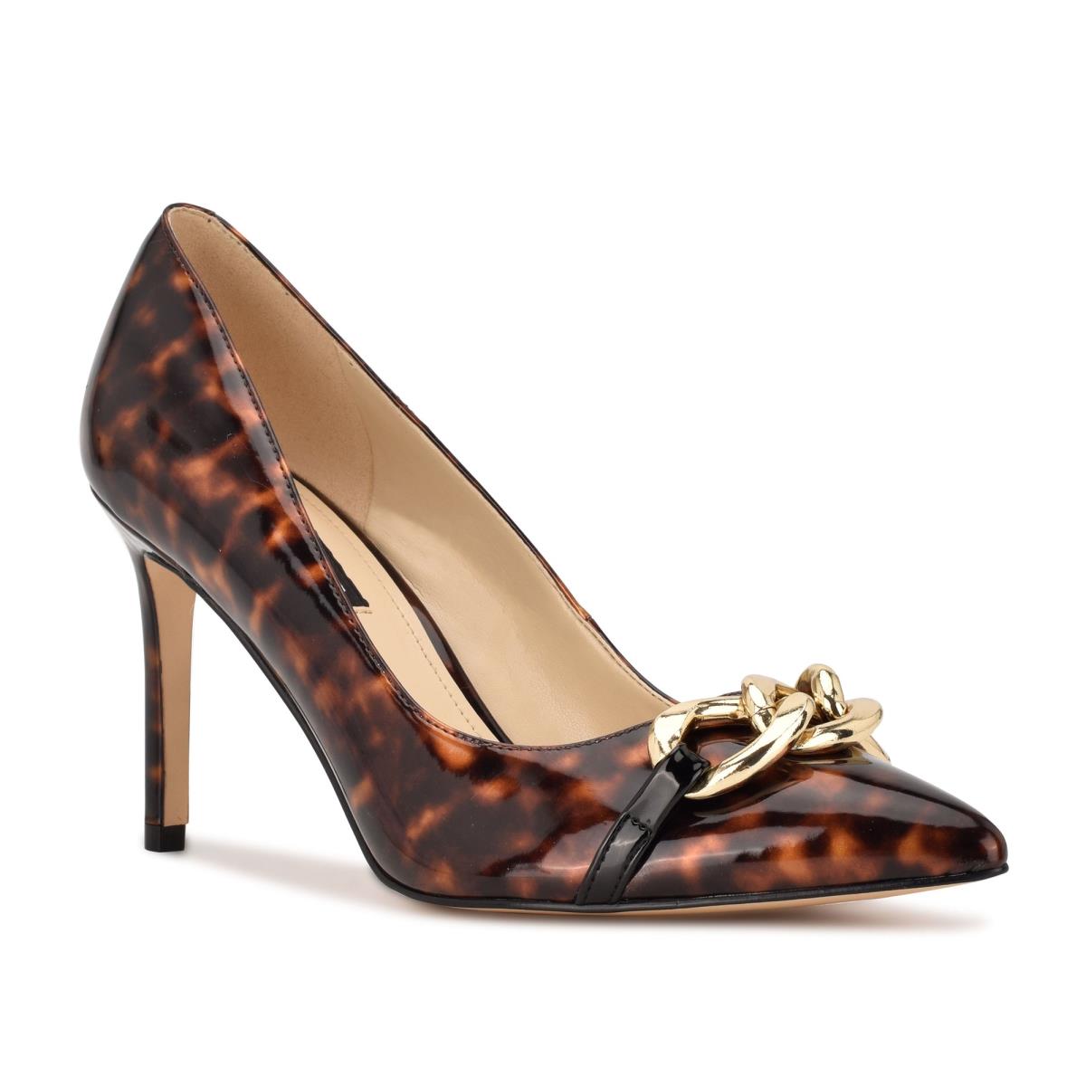 Nine West Ezzie Pointy Kappe Pumps Damen Kaffee | 6879ZXRDO