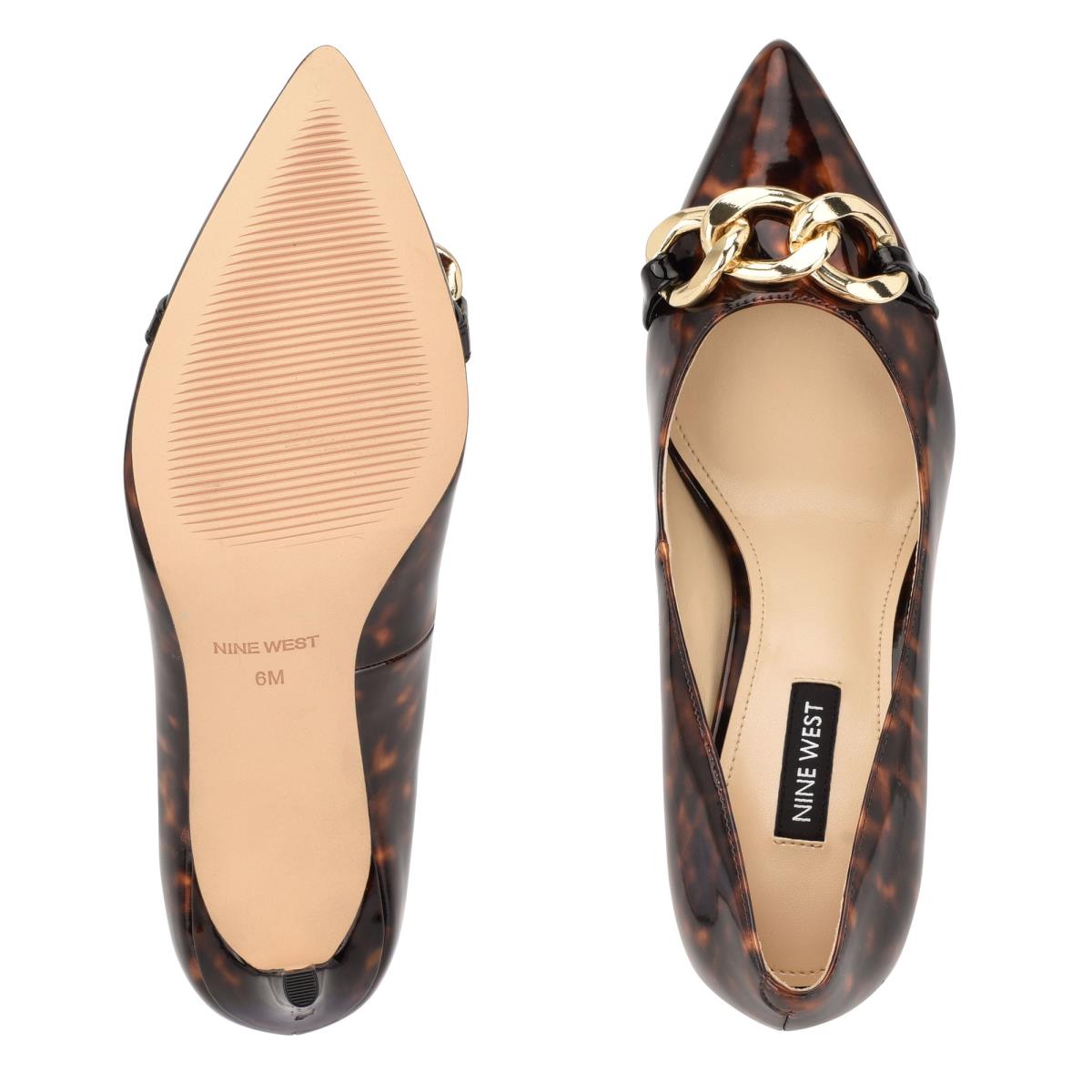 Nine West Ezzie Pointy Kappe Pumps Damen Kaffee | 6879ZXRDO