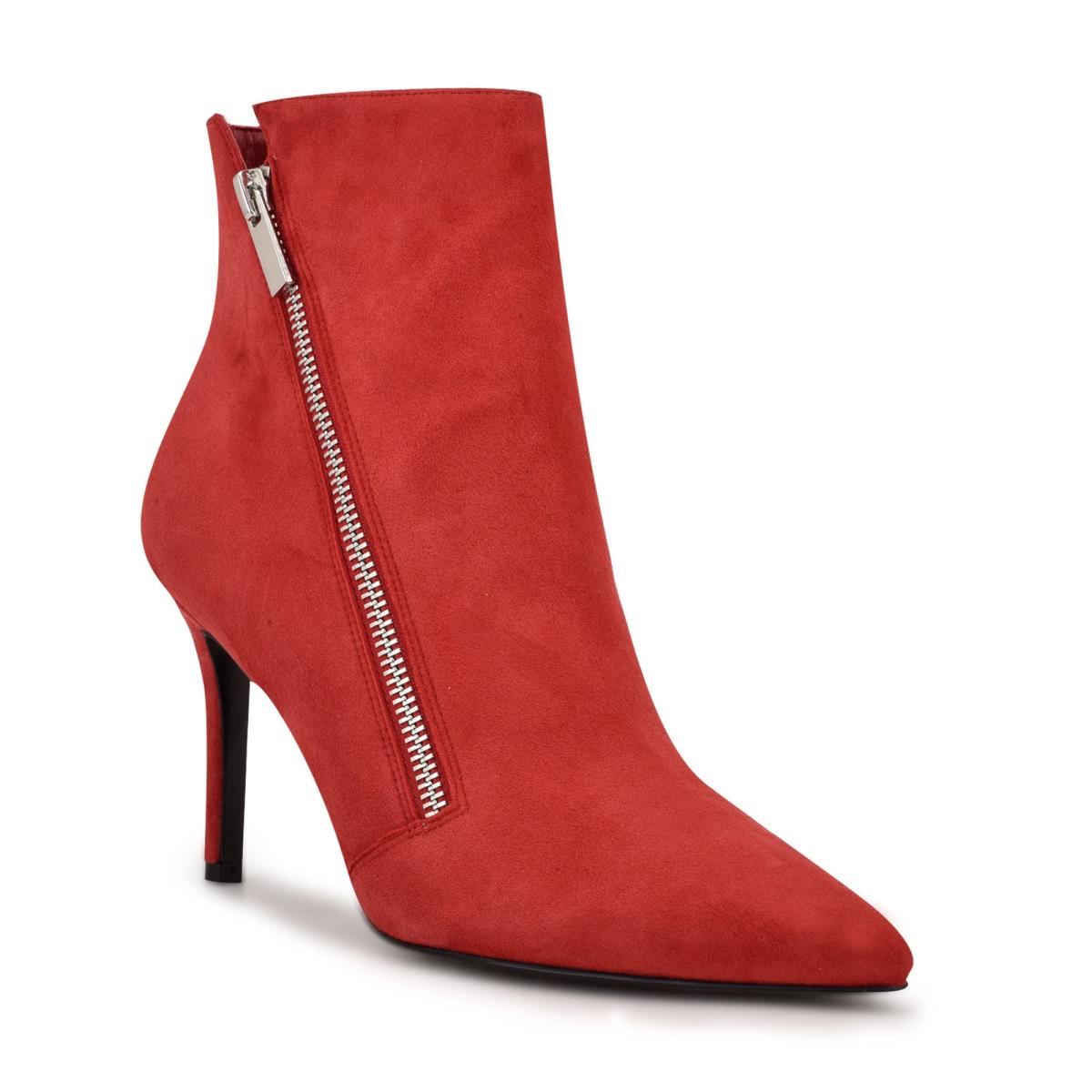 Nine West Fast Kleider Stiefeletten Damen Rot | 2859WMELC