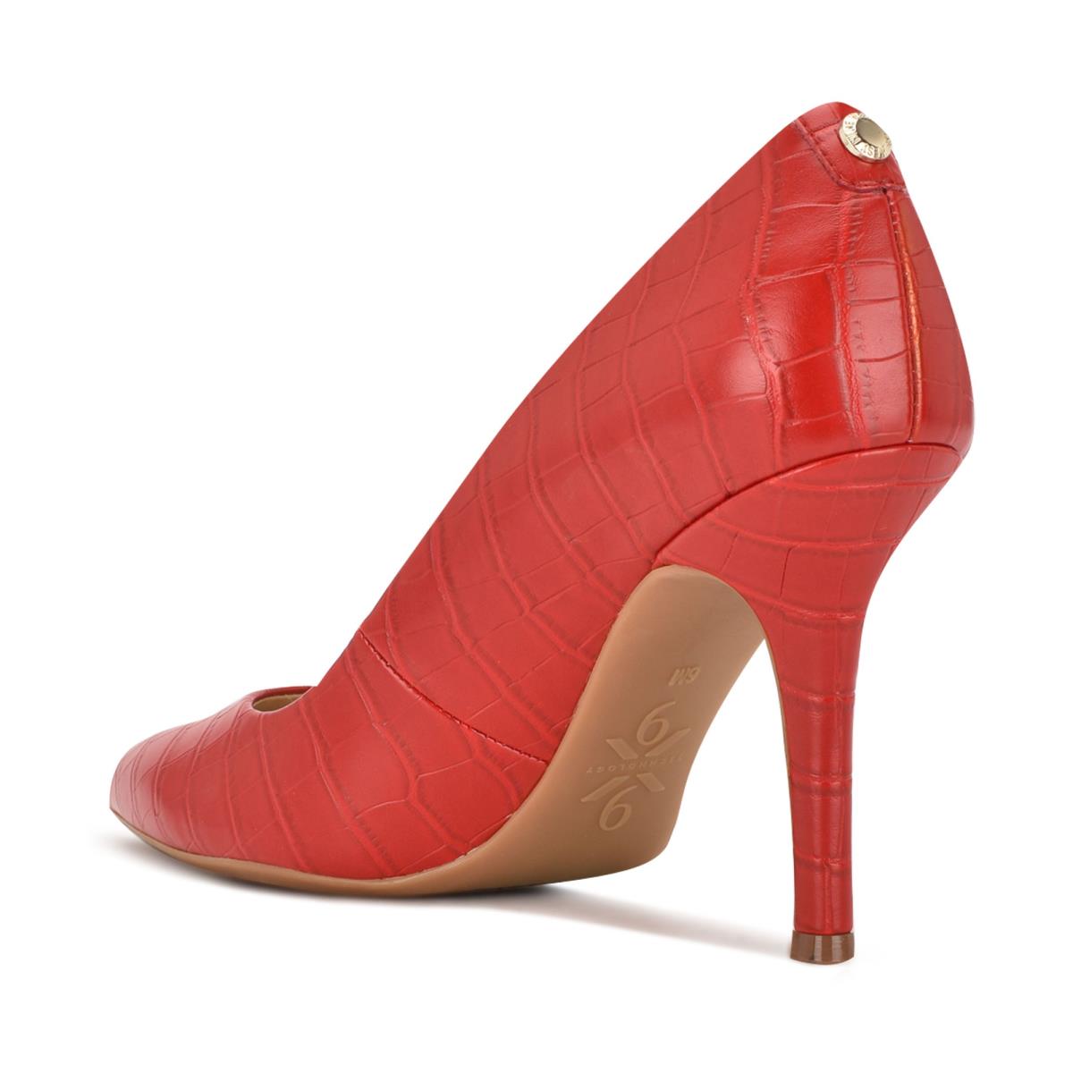 Nine West Fifth 9x9 Pointy Kappe Pumps Damen Rot | 1865NXPST