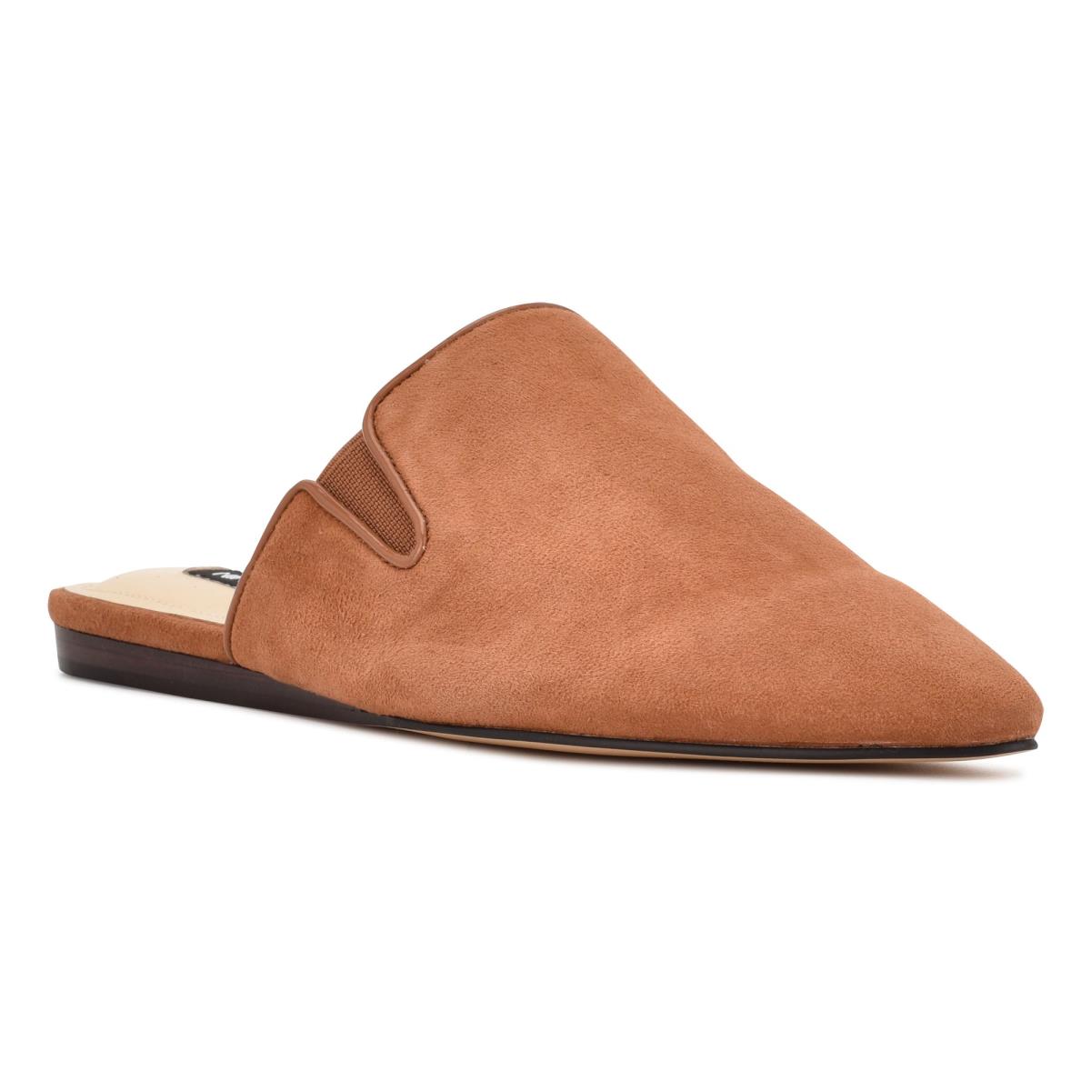 Nine West Freeda Pointy Kappe Mules Damen Dunkelbeige | 0634QYITD