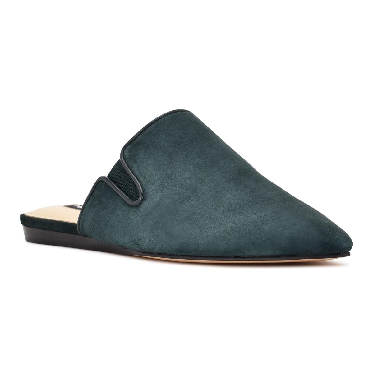 Nine West Freeda Pointy Kappe Mules Damen Olivgrün | 1684AGWFM