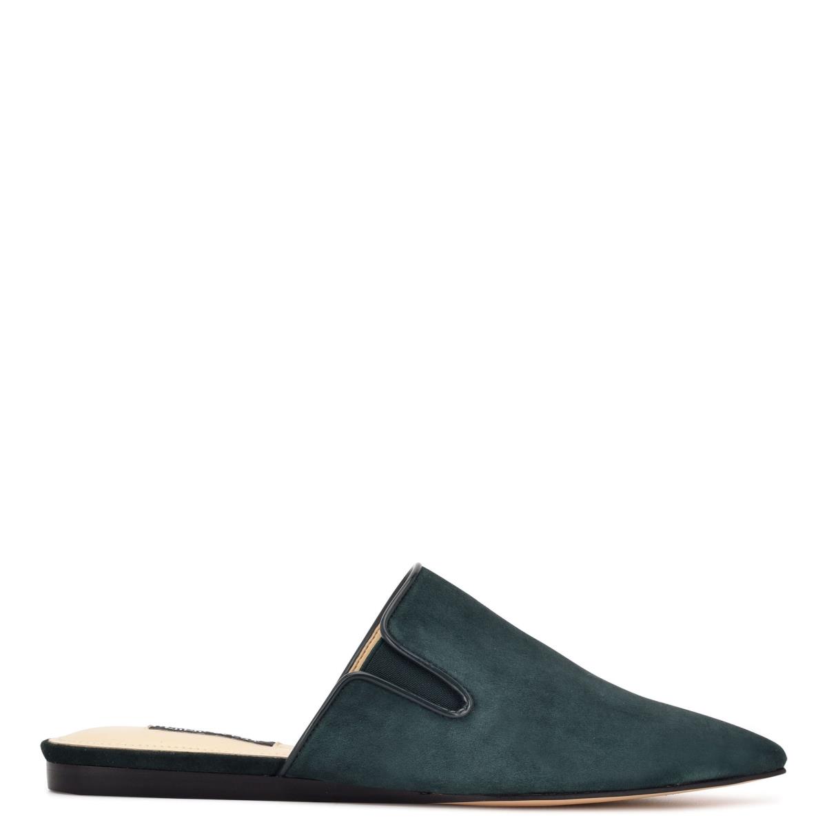 Nine West Freeda Pointy Kappe Mules Damen Olivgrün | 1684AGWFM