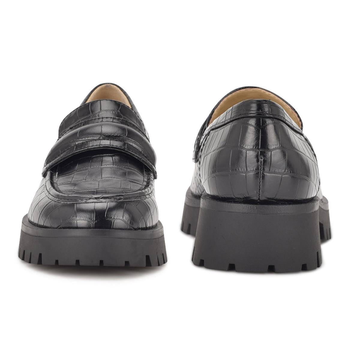 Nine West Garren Lug Sole Loafers Damen Schwarz | 1847AGMSU