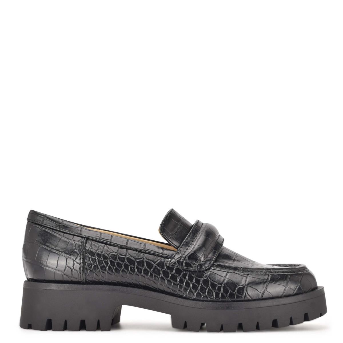 Nine West Garren Lug Sole Loafers Damen Schwarz | 1847AGMSU