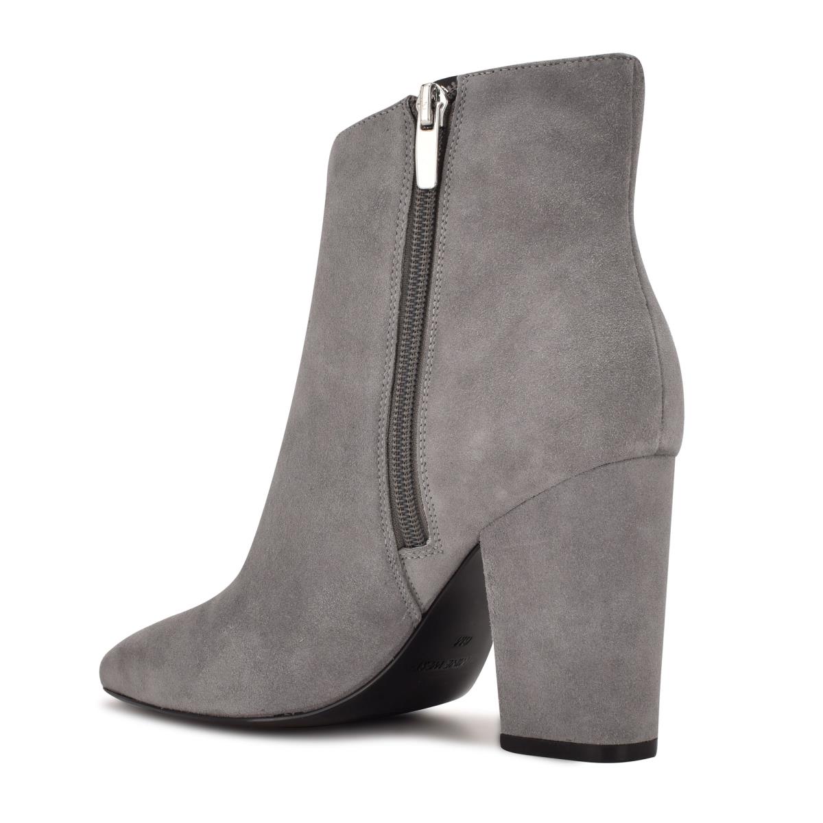 Nine West Glorya Absatz Stiefeletten Damen Grau | 7864RYPMD