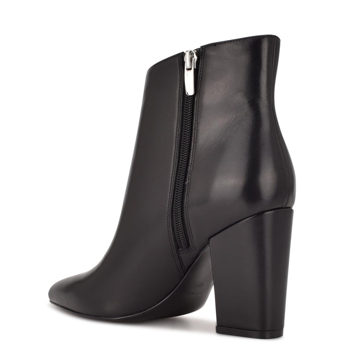 Nine West Glorya Absatz Stiefeletten Damen Schwarz | 8910GHJDI