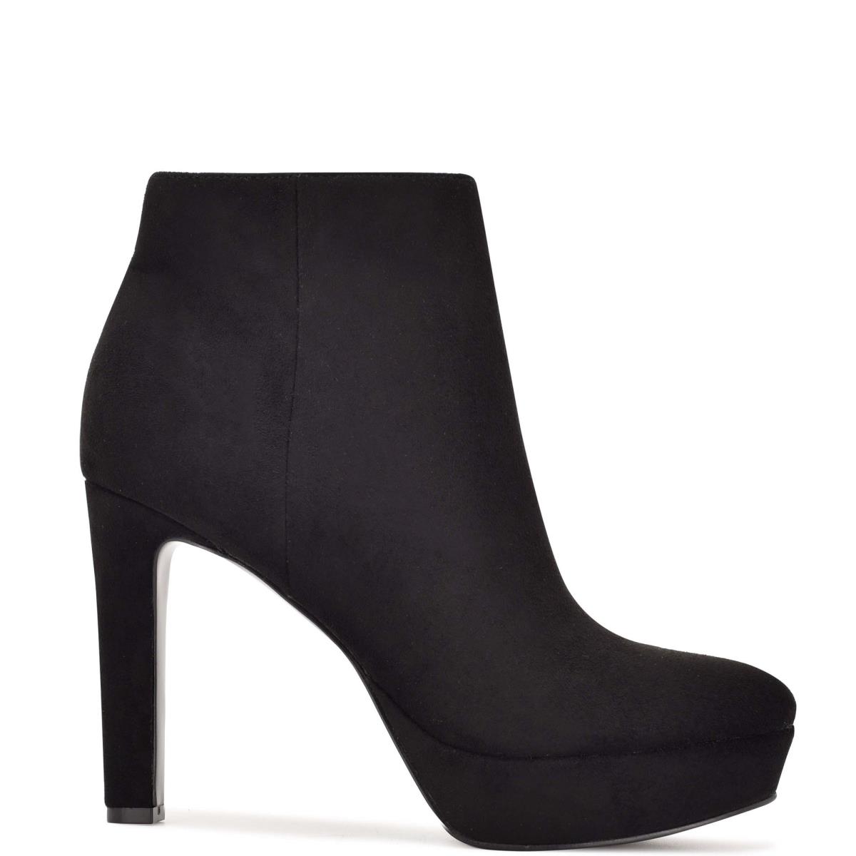 Nine West Glowup Plattform Stiefeletten Damen Schwarz | 0378DJNKE