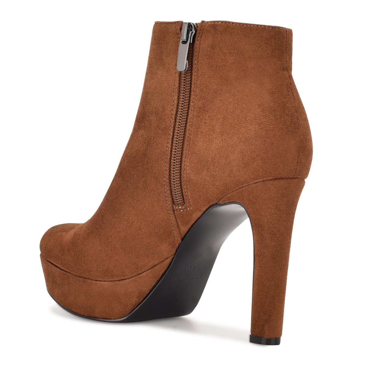 Nine West Glowup Plattform Stiefeletten Damen Braun | 1705JKYCT