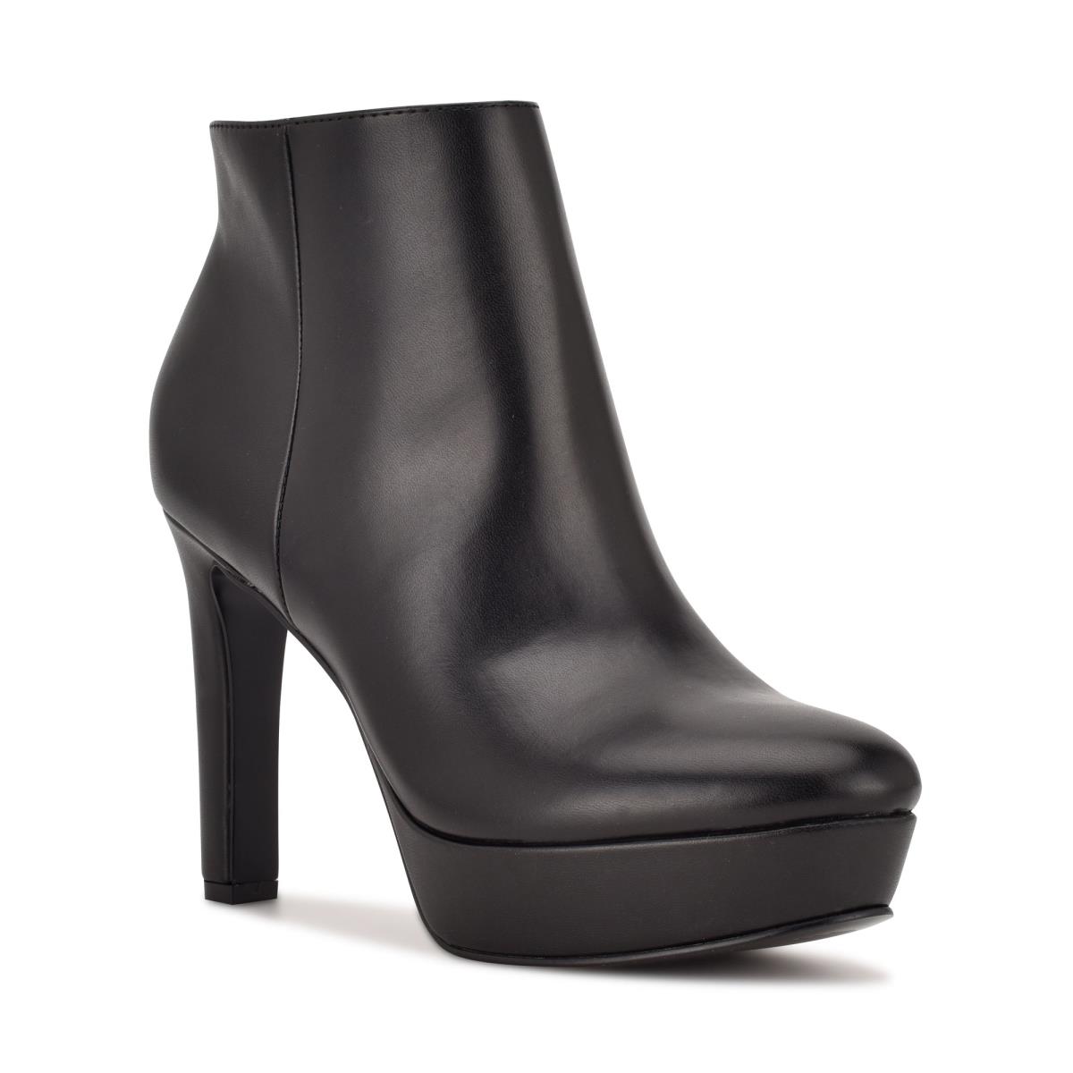 Nine West Glowup Plattform Stiefeletten Damen Schwarz | 3275MYLRJ