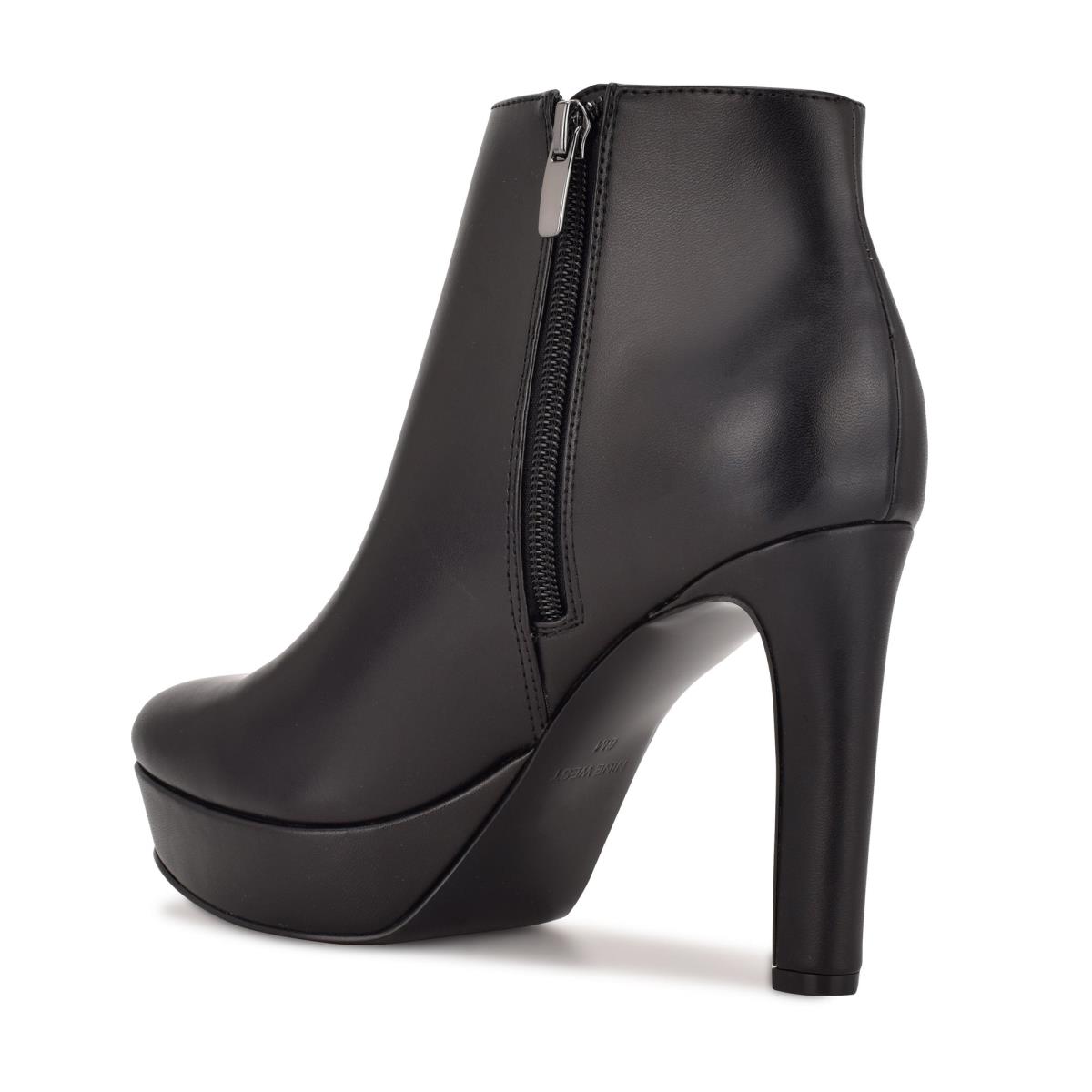 Nine West Glowup Plattform Stiefeletten Damen Schwarz | 3275MYLRJ