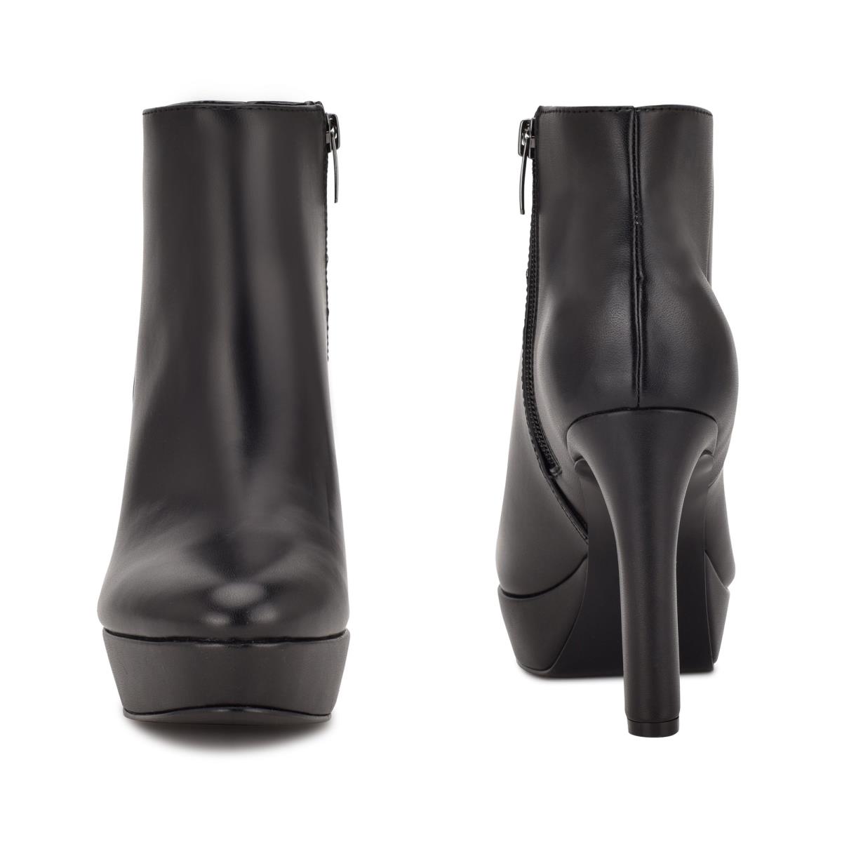 Nine West Glowup Plattform Stiefeletten Damen Schwarz | 3275MYLRJ