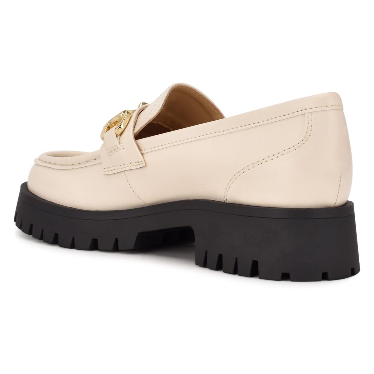 Nine West Gonehme Lug Sole Loafers Damen Weiß | 2573CMXNO