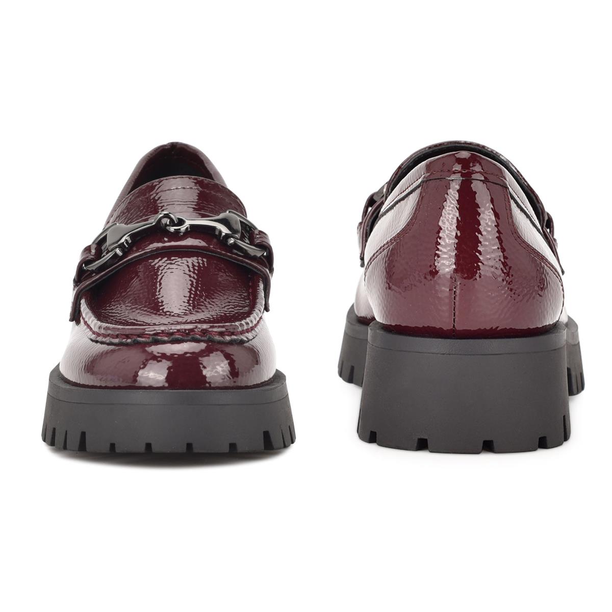 Nine West Gonehme Lug Sole Loafers Damen Rot | 2805WGNKD