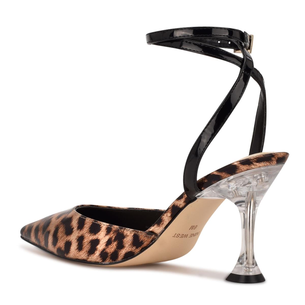 Nine West Harlowe Ankle Riemen Pumps Damen Leopard | 6402OSZVJ