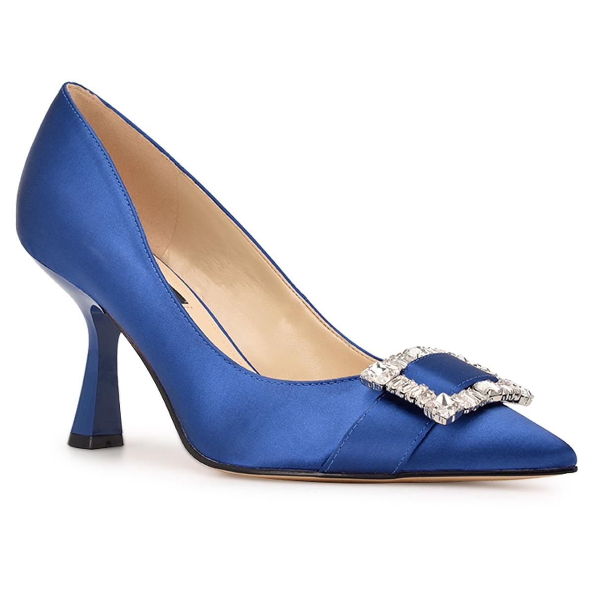 Nine West Helyn Pointy Kappe Pumps Damen Blau | 6982VYEOL