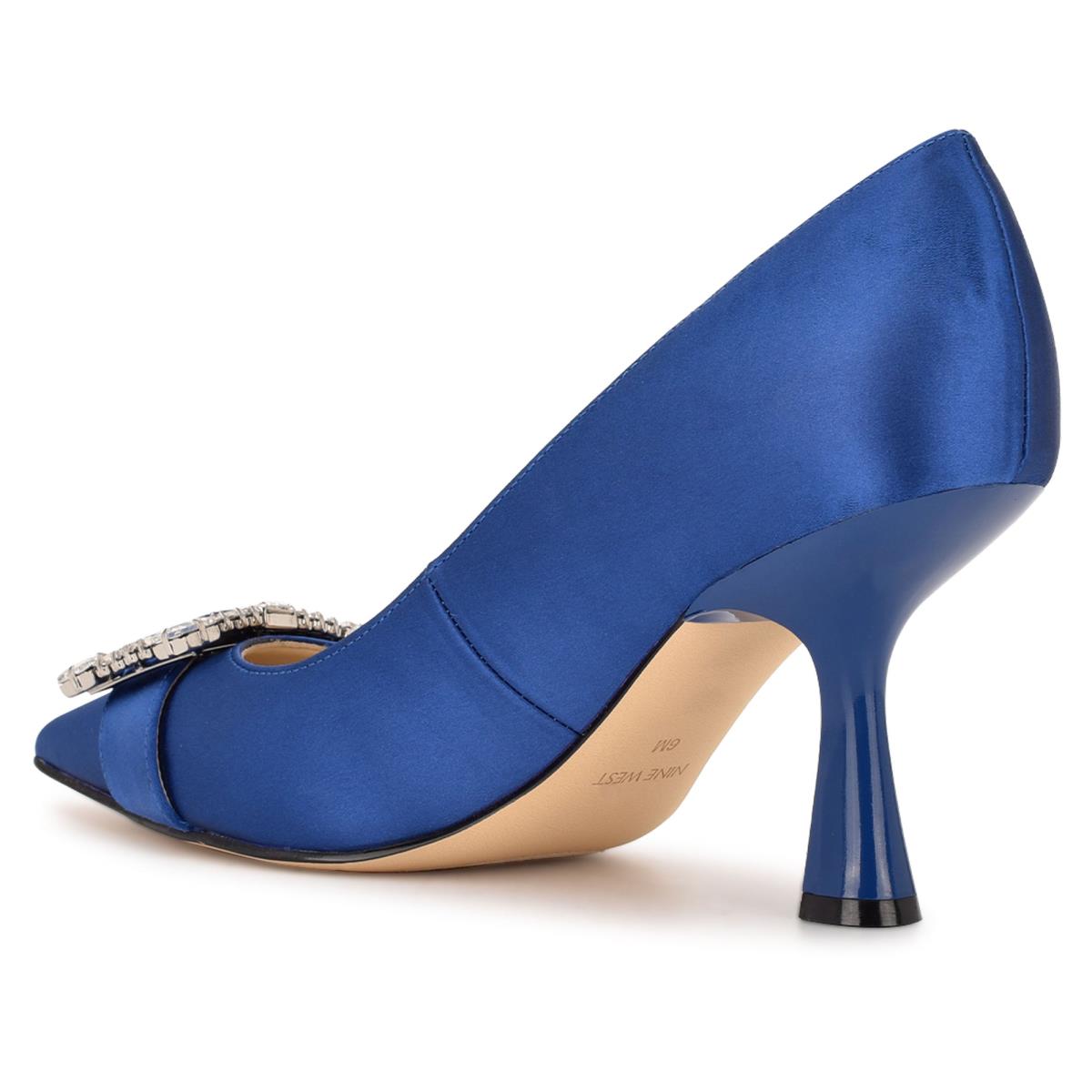 Nine West Helyn Pointy Kappe Pumps Damen Blau | 6982VYEOL