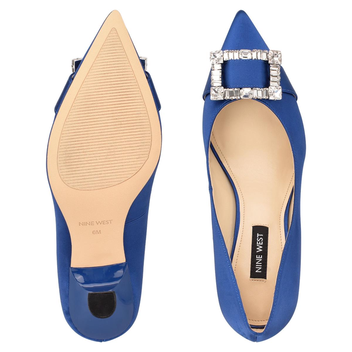 Nine West Helyn Pointy Kappe Pumps Damen Blau | 6982VYEOL