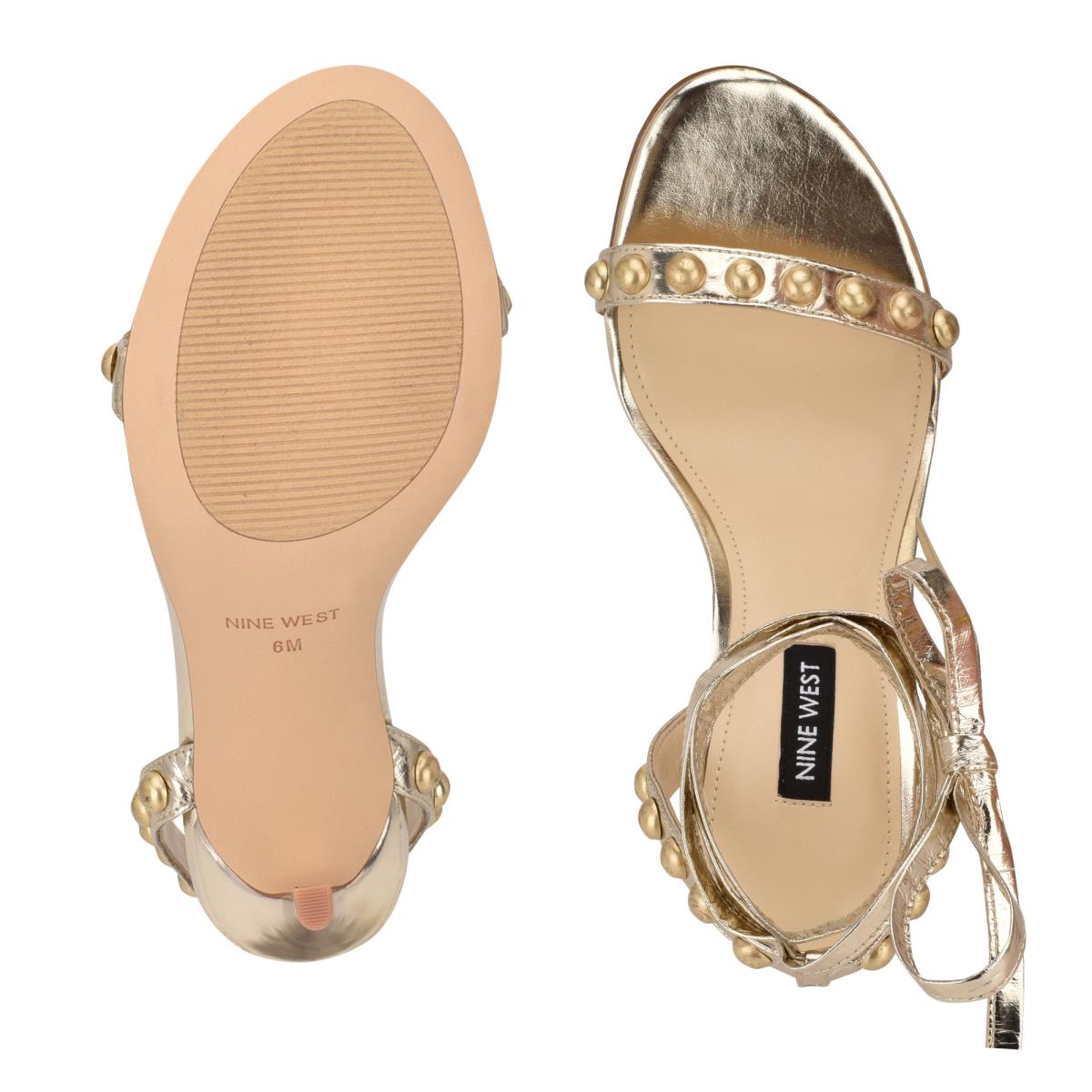 Nine West Istelle Sandalen Absatz Damen Metal | 0512GEJSV