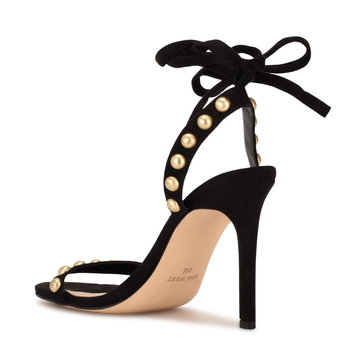 Nine West Istelle Sandalen Absatz Damen Schwarz | 5240CUWNI