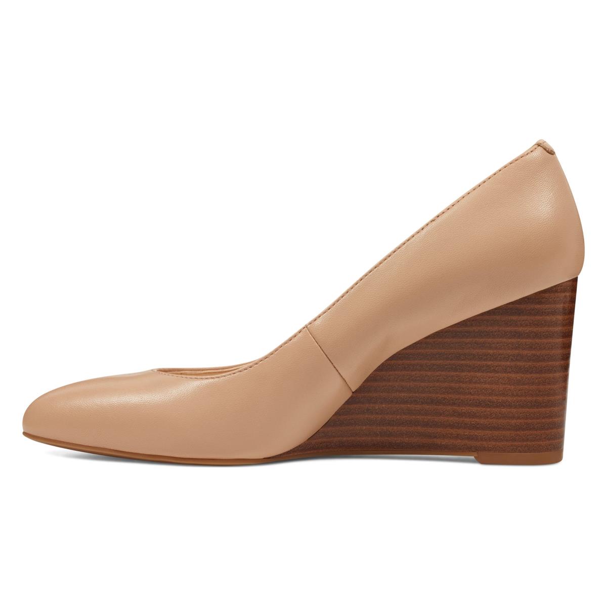 Nine West Jazzin Almond Kappe Keilabsatz Damen Beige | 4693KBLOP