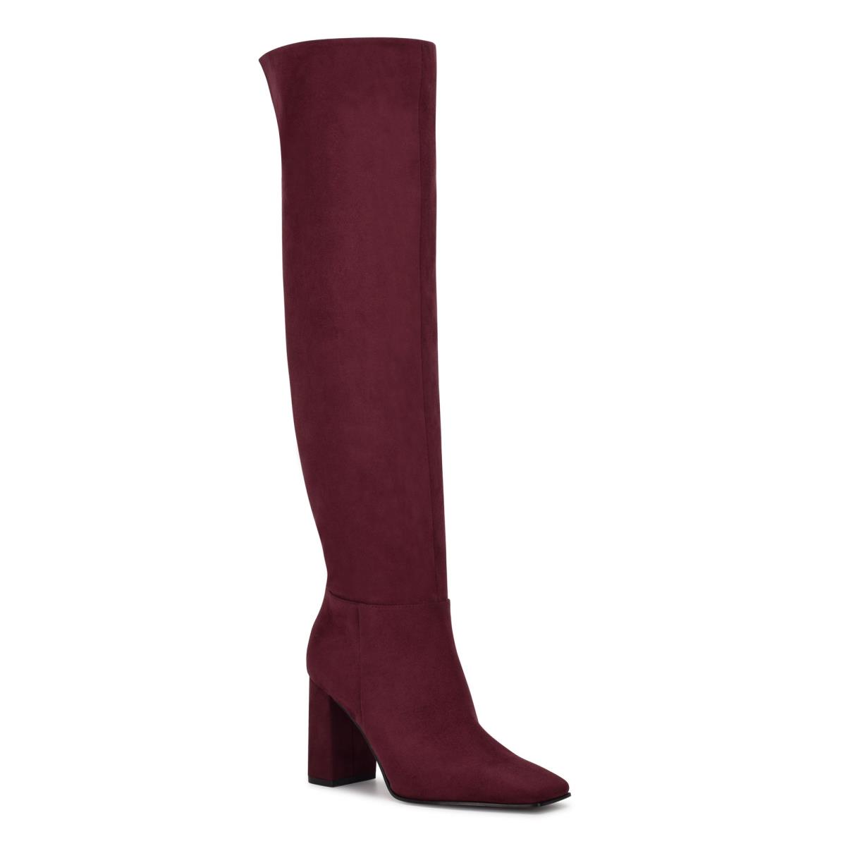 Nine West Kalida Stiefel mit Absatz Damen Bordeaux | 9128RZMLX