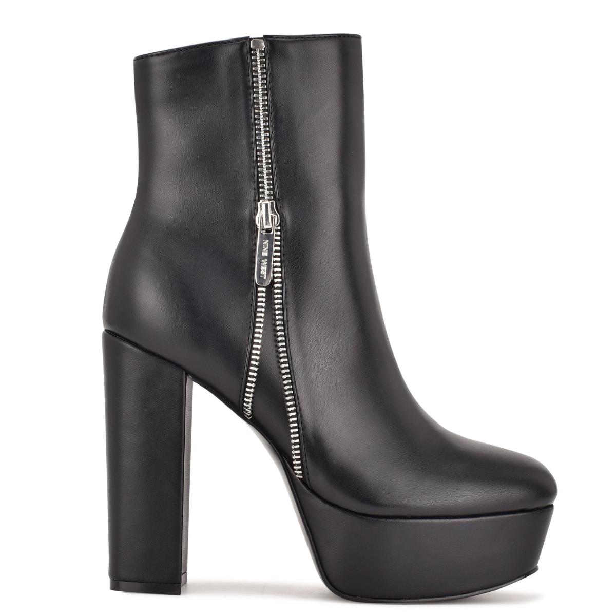 Nine West Kerri Plattform Stiefeletten Damen Schwarz | 2713FHTUB