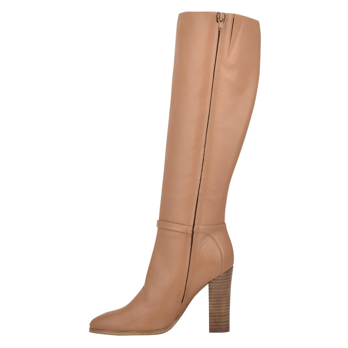 Nine West Kimy Stiefel mit Absatz Damen Beige | 1420LVERX